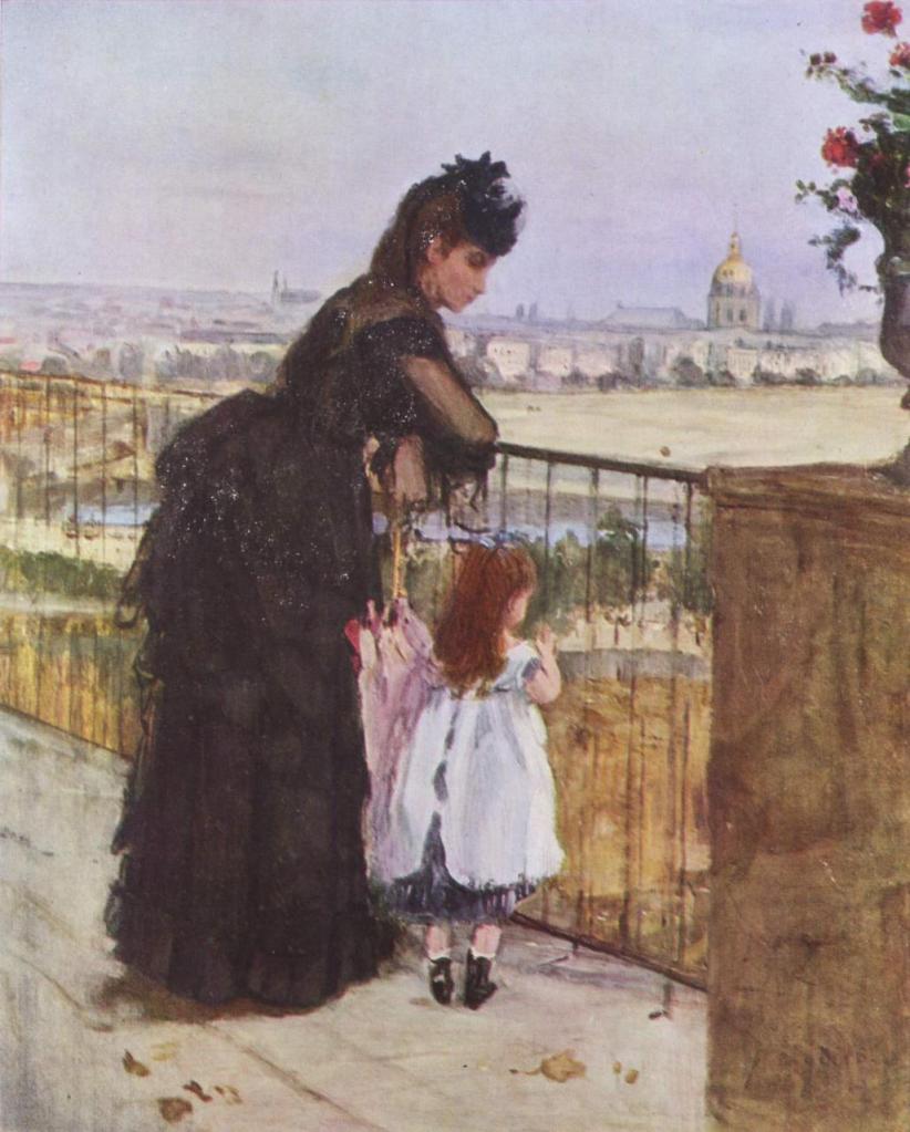 Berthe_Morisot_Femme-et-enfant-sur-un-balcon-